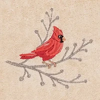 Linum Home Textiles Christmas Cardinal 2-pc. Hand Towel