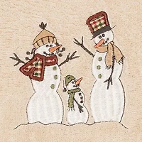Linum Home Textiles Christmas Snow Family 2-pc. Hand Towel