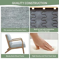 INK+IVY Novak Mid Century Modern Armchair