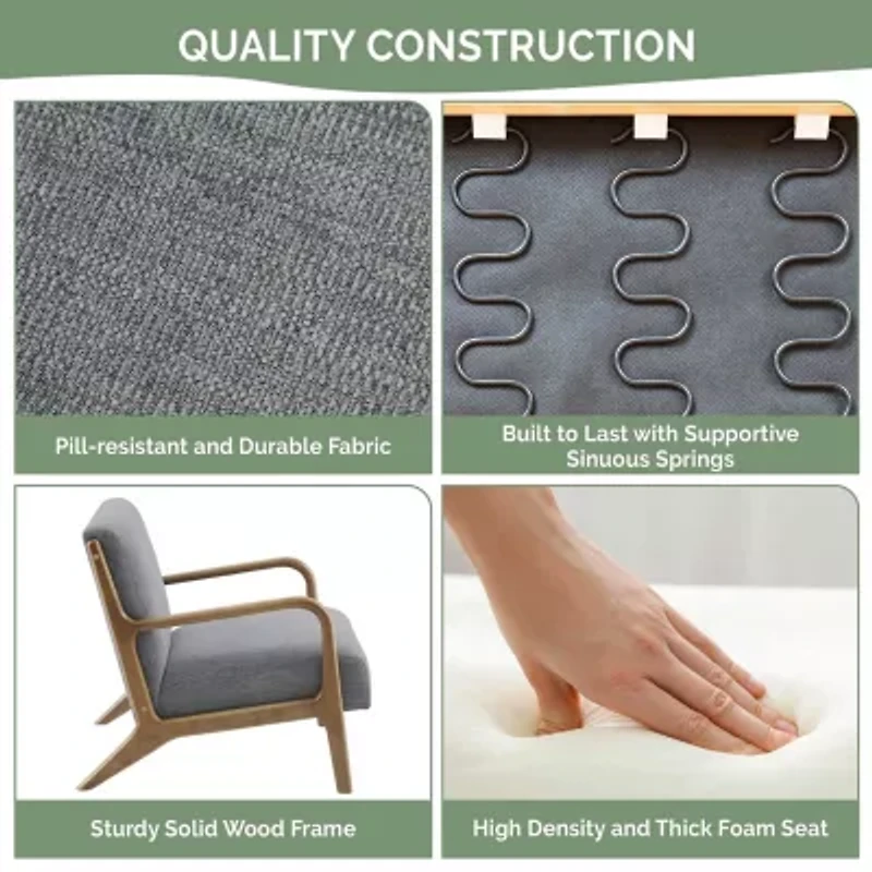 INK+IVY Novak Mid Century Modern Lounge Chair