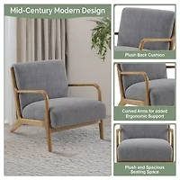 INK+IVY Novak Mid Century Modern Lounge Chair