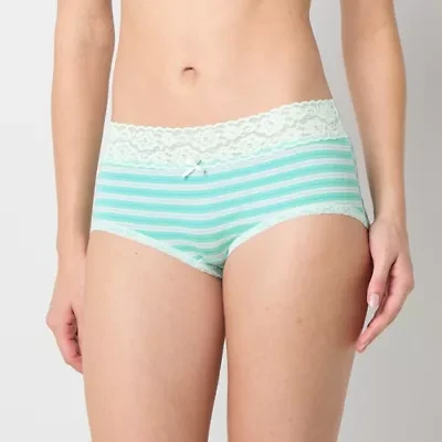 Arizona Body Organic Cotton with Lace Boyshort Panty