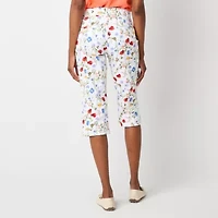 St. John's Bay Womens Straight Mid Rise Capri Pant