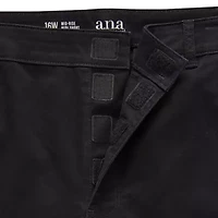 a.n.a Womens 8" Mid Rise Plus Adaptive Easy-on + Easy-off Chino Short
