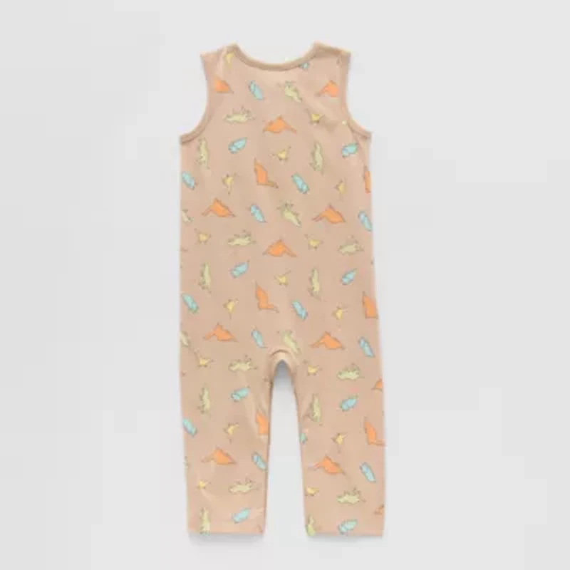 Okie Dokie Baby Boys Crew Neck Sleeveless Jumpsuit