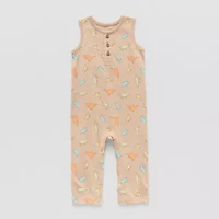 Okie Dokie Baby Boys Crew Neck Sleeveless Jumpsuit