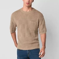 Arizona Mens Short Sleeve Pullover Sweater