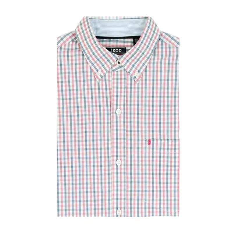 IZOD Performance Comfort Mens Long Sleeve Classic Fit Stretch Fabric Button-Down Shirt