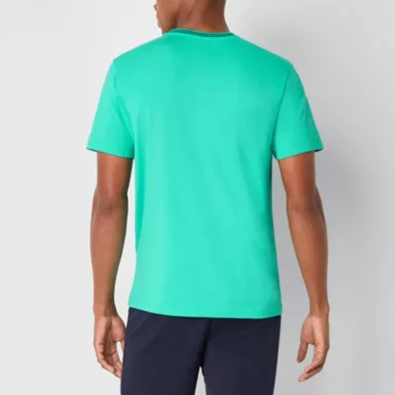 U.S. Polo Assn. Tipped Stretch Mens Crew Neck Short Sleeve Fabric T-Shirt