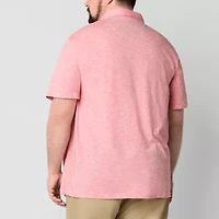 St. John's Bay Sueded Jersey Big and Tall Mens Classic Fit Short Sleeve Polo Shirt