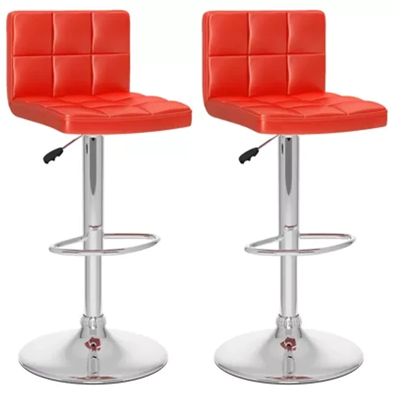 Corliving High Back Adjustable 2-pc. Bar Stool
