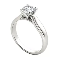 Womens 3/4 CT. Natural White Diamond 14K Gold Round Solitaire Engagement Ring