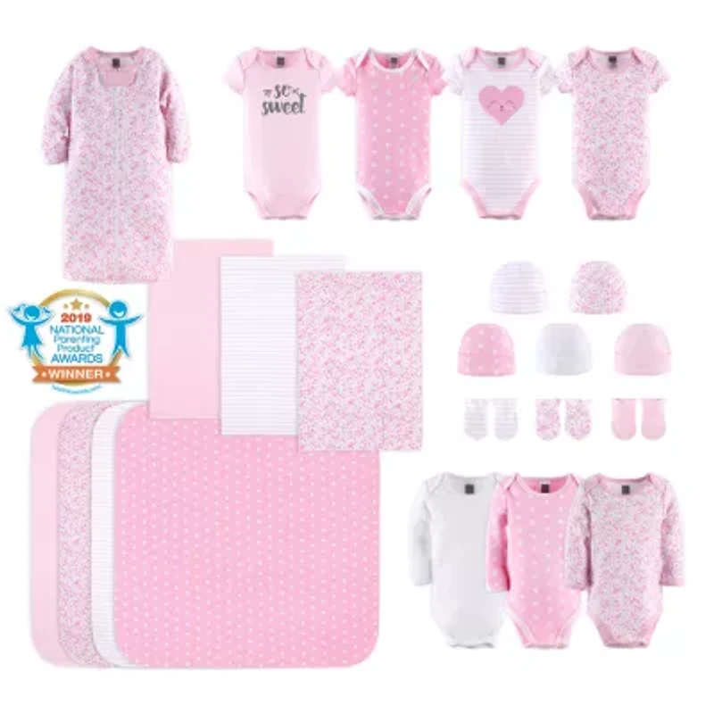 The Peanutshell 0-3m Floral Love Baby Girls 23-pc. Baby Clothing Set