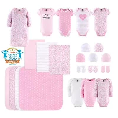 The Peanutshell 0-3m Floral Love Baby Girls 23-pc. Baby Clothing Set