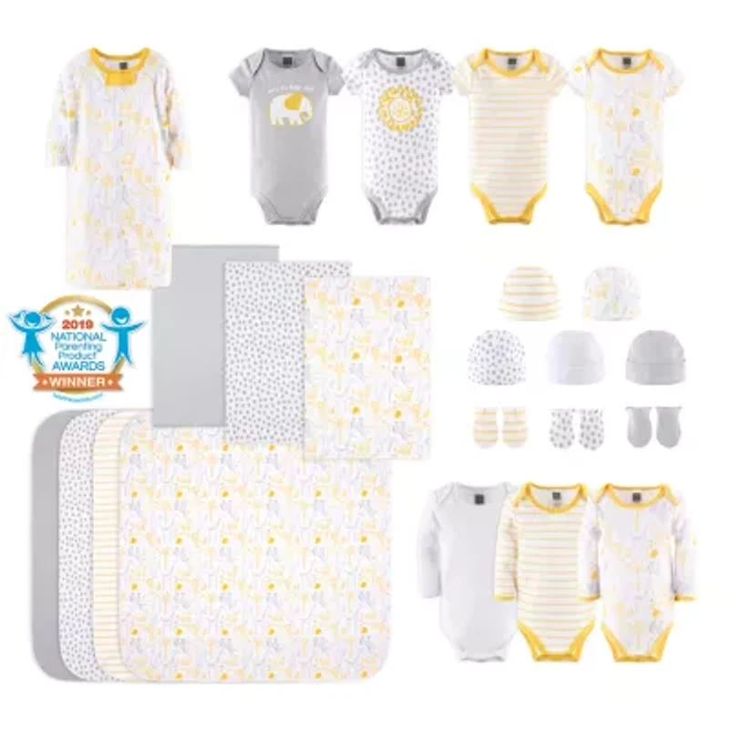 The Peanutshell 0-3m Sunshine Jungle Baby Unisex 23-pc. Baby Clothing Set