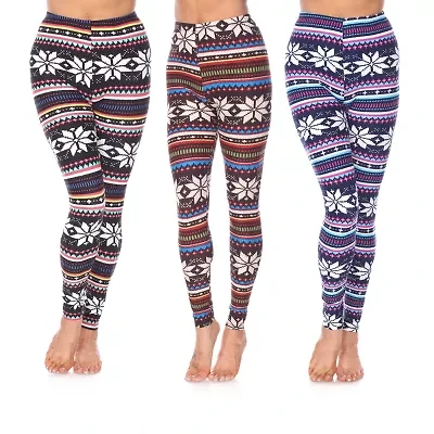 White Mark Womens Mid Rise 26" Full Length Leggings