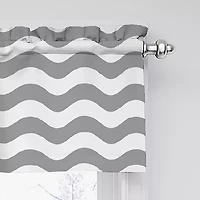 Eclipse Wavy Chevron Rod Pocket Valance