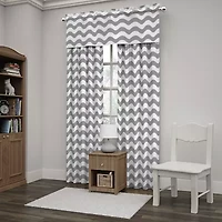 Eclipse Wavy Chevron Rod Pocket Valance