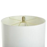 Collective Design By Stylecraft Glass With Gold Metal Rod Table Lamp