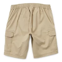 St. John's Bay Mens 10" Mid Rise Adaptive Stretch Fabric Easy-on + Easy-off Seated Wear Cargo Short