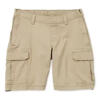 St. John's Bay Mens 10" Mid Rise Adaptive Stretch Fabric Easy-on + Easy-off Seated Wear Cargo Short