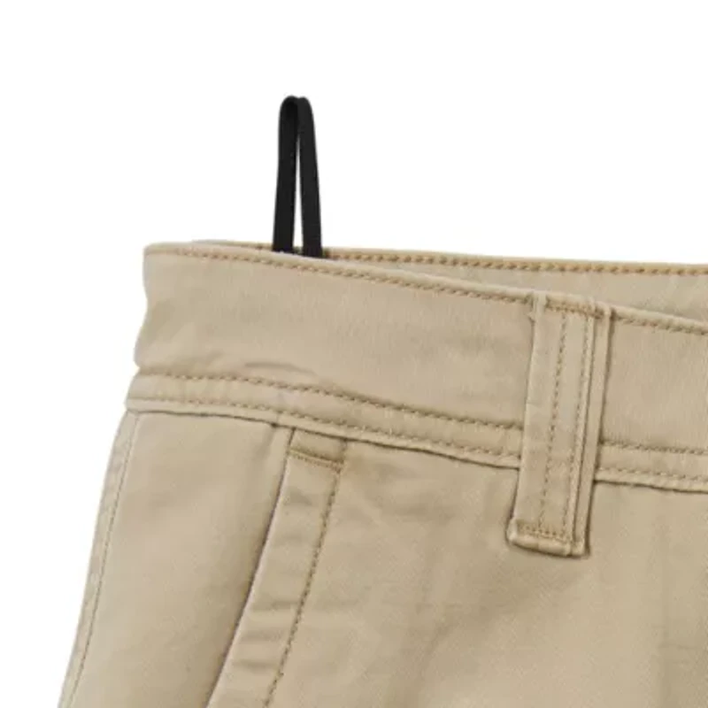 St. John's Bay Dexterity Mens 10" Mid Rise Adaptive Stretch Fabric Adjustable Features Easy-on + Easy-off Cargo Short