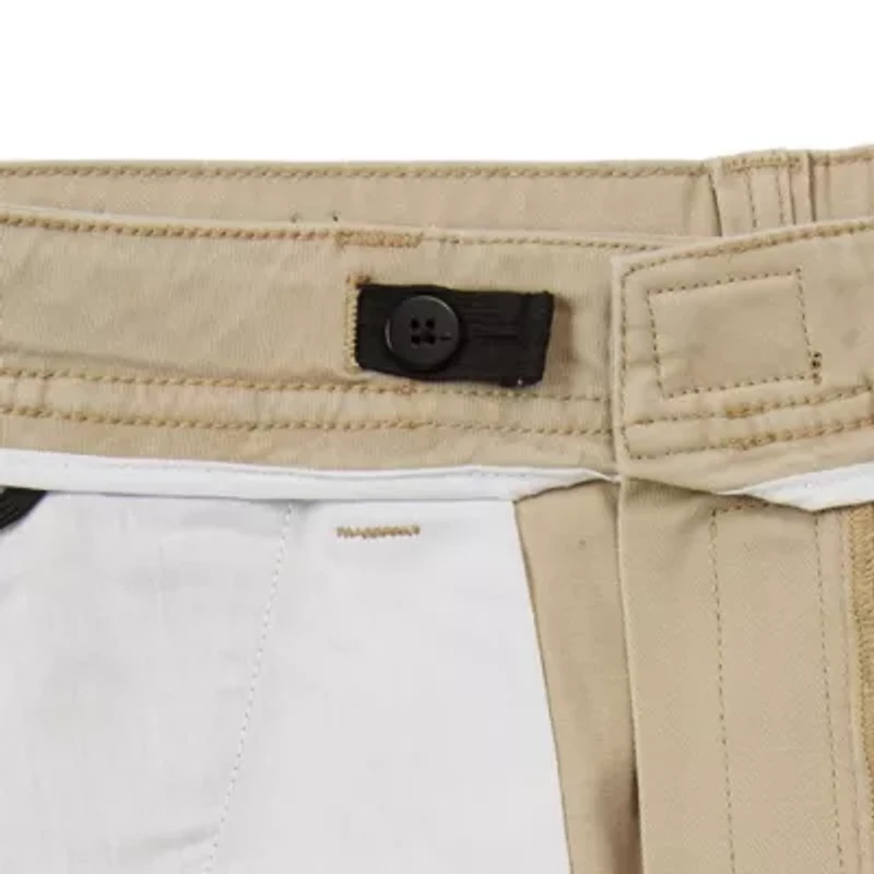 St. John's Bay Dexterity Mens 10" Mid Rise Adaptive Stretch Fabric Adjustable Features Easy-on + Easy-off Cargo Short