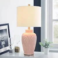 Collective Design By Stylecraft Terracotta Blush Ceramic Table Lamp