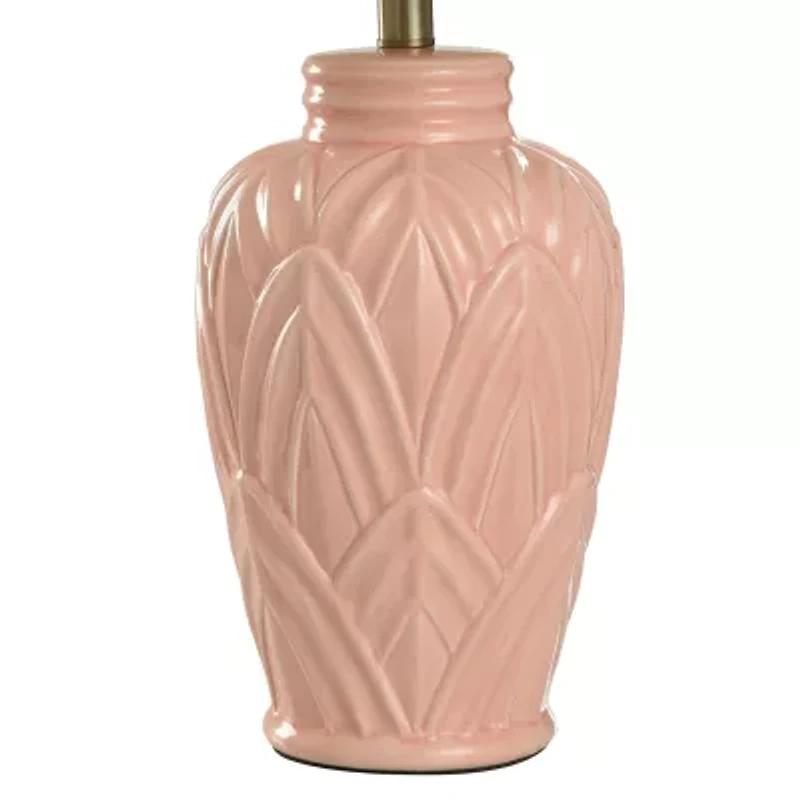 Collective Design By Stylecraft Terracotta Blush Ceramic Table Lamp
