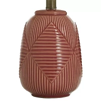 Collective Design By Stylecraft Textured Berry Ceramic Table Lamp