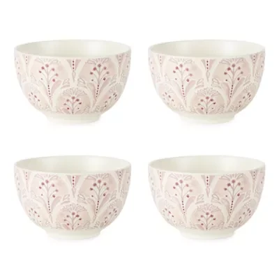 Distant Lands Pink 4-pc. Bowl