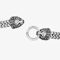 Mens Stainless Steel Solid 9 Inch Link Bracelet