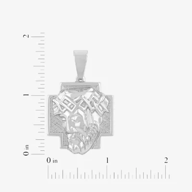 Mens Stainless Steel 24 Inch Pendant Necklace