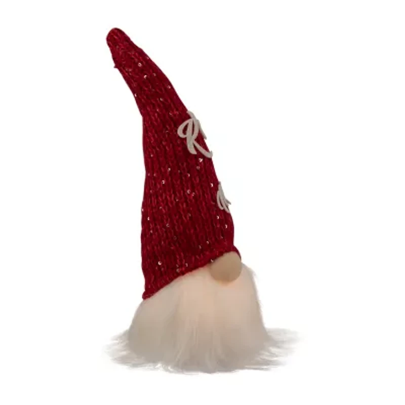Northlight 11.5in Lighted Red Knit 'Kiss Me' Hat Christmas Gnome