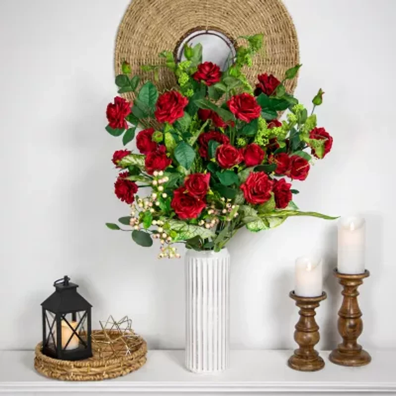 Northlight 35in Set Of 6 Red Real Touch Rose Artificial Floral Sprays 6-pc. Pick