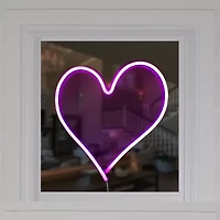 Northlight 13.5in Pink Heart Led Neon Style Valentine'S Day Wall Sign