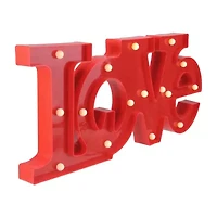 Northlight 20in Red 'Love' Led Valentine'S Day Marquee Wall Sign