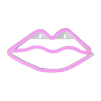 Northlight 10.5in Pink Lips Led Neon Style Valentine'S Day Wall Sign