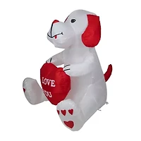 Northlight 4ft Day Doggie Lighted Valentines Day Inflatable