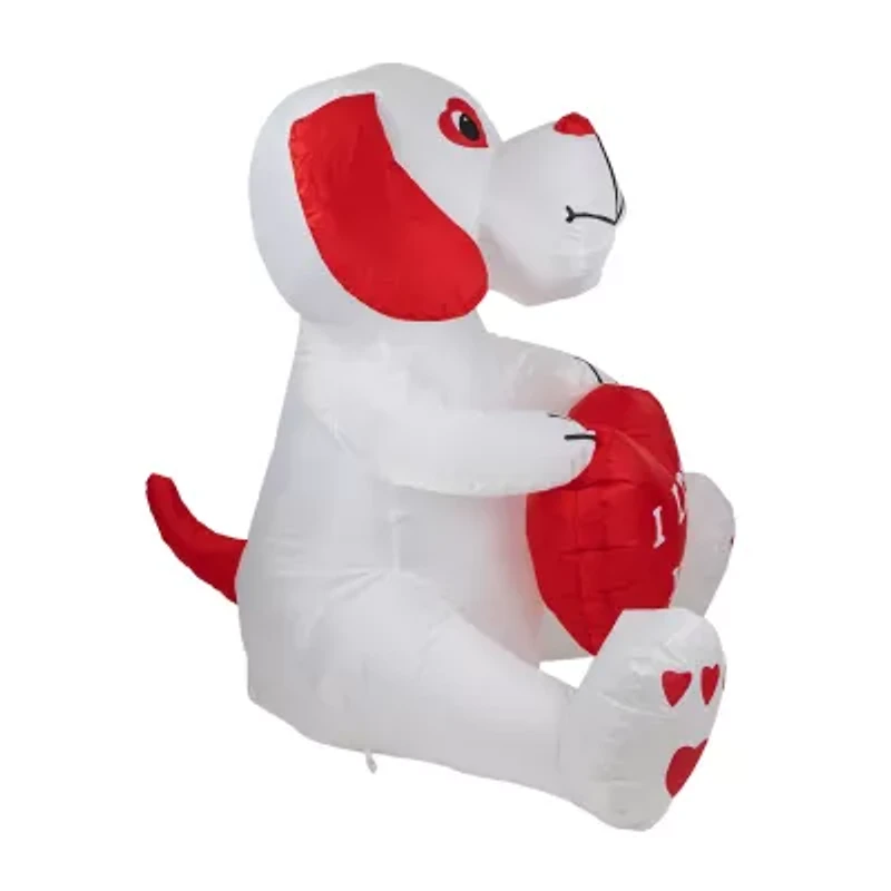 Northlight 4ft Day Doggie Lighted Valentines Day Inflatable