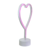 Northlight 11.5in Pink Heart Led Neon Style Lighted Valentines Day Tabletop Decor