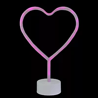 Northlight 11.5in Pink Heart Led Neon Style Lighted Valentines Day Tabletop Decor