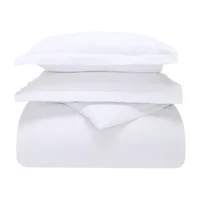 SUPERIOR® Solid Cotton Heavyweight Warm Reversible Duvet Cover
