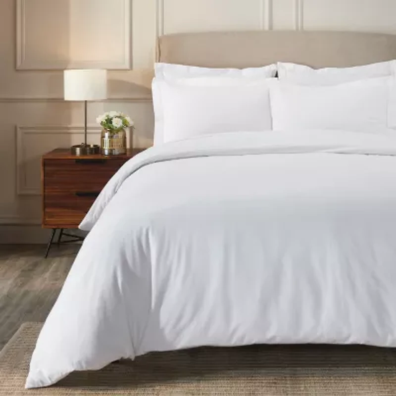 SUPERIOR® Solid Cotton Heavyweight Warm Reversible Duvet Cover