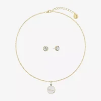 Liz Claiborne Mom Pendant Necklace And Stud Earring Womens 2-pc. Jewelry Set