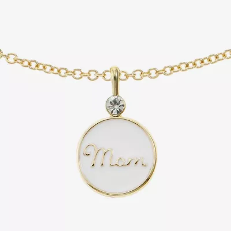 Liz Claiborne Mom Pendant Necklace And Stud Earring Womens 2-pc. Jewelry Set