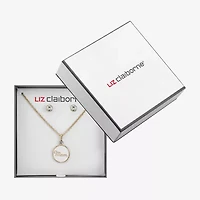 Liz Claiborne Mom Pendant Necklace And Stud Earring Womens 2-pc. Jewelry Set