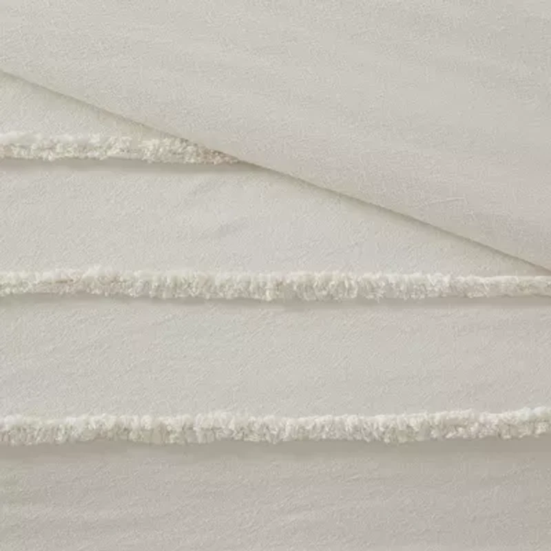Urban Habitat Camden 3 Piece Cotton Chenille Duvet Cover Set