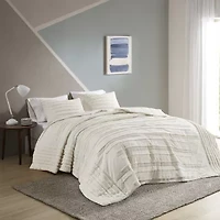 Urban Habitat Camden 3-Pc Cotton Quilt Set With Chenille Trims