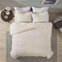 Urban Habitat Camden 3-Pc Cotton Quilt Set With Chenille Trims